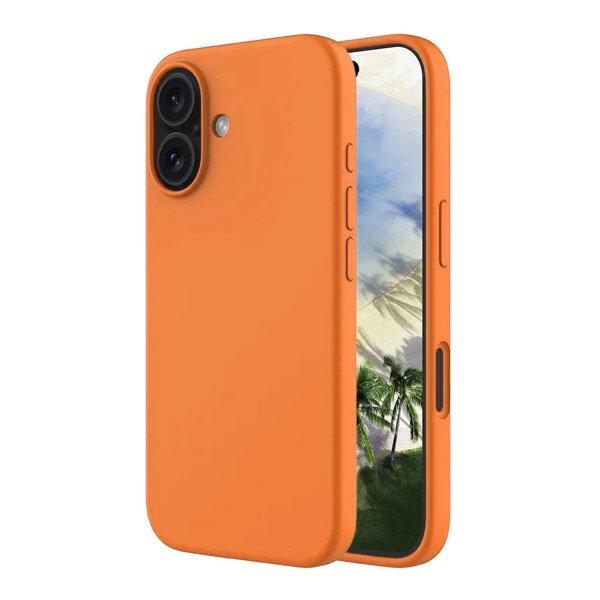 Rvelon iPhone 16 Deksel Silikon MagSafe Oransje