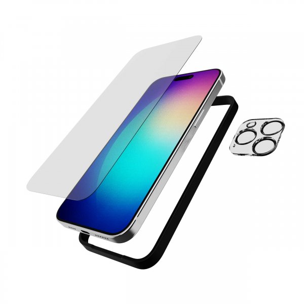 Tech21 iPhone 15 Pro Max Skjermbeskytter Kamerabeskytter Impact Glass Set