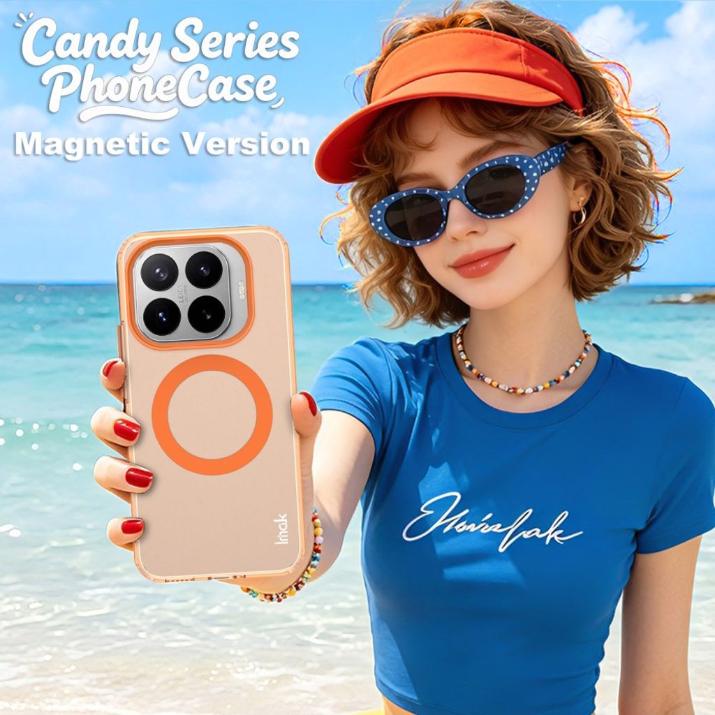 Imak Xiaomi 17T Deksel Candy Color MagSafe Oransje