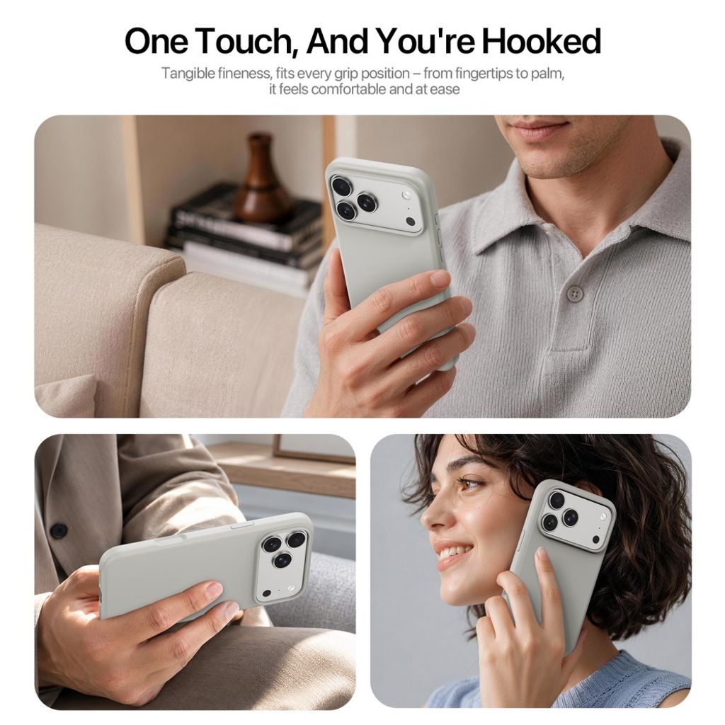 Dux Ducis iPhone 17 Pro/iPhone 18 Pro Deksel Piel Series MagSafe Beige