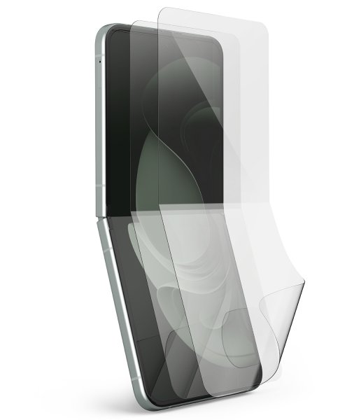 Ringke Samsung Galaxy Z Flip 5 Skjermbeskytter Dual Easy Film 2-pakning
