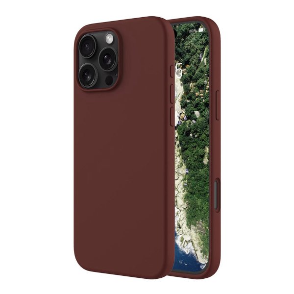 Rvelon iPhone 16 Pro Max Deksel Silikon MagSafe Brun