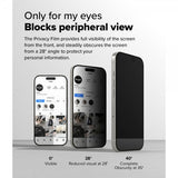 Ringke iPhone 16 Pro Skjermbeskytter Easy Slide Privacy 2-pakning