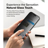 Ringke iPhone 16 Pro Skjermbeskytter Easy Slide Privacy 2-pakning