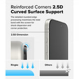 Ringke iPhone 16 Pro Skjermbeskytter Easy Slide Privacy 2-pakning