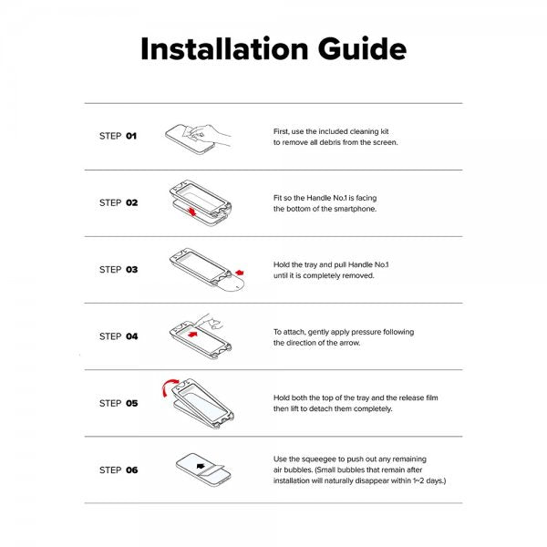 Ringke iPhone 16 Pro Skjermbeskytter Easy Slide Privacy 2-pakning