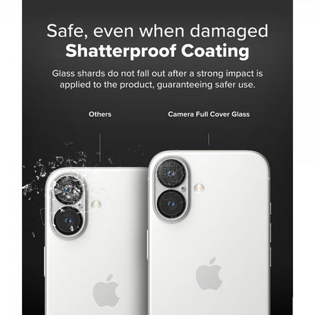 Ringke iPhone 16/iPhone 16 Plus Kamerabeskytter Camera Protector Glass 2-pakning