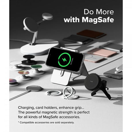 Ringke iPhone 16 Deksel Fusion Magnetic Transparent