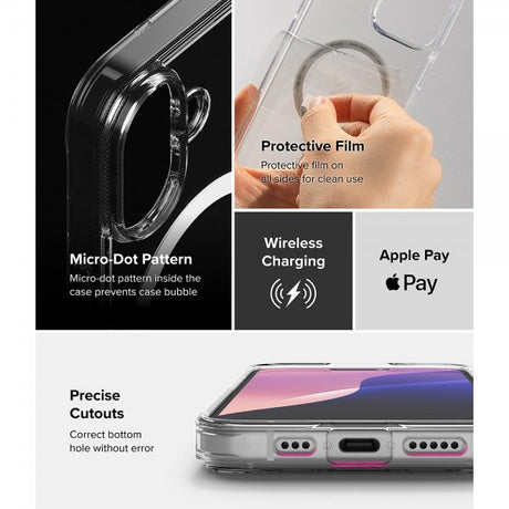 Ringke iPhone 16 Deksel Fusion Magnetic Transparent