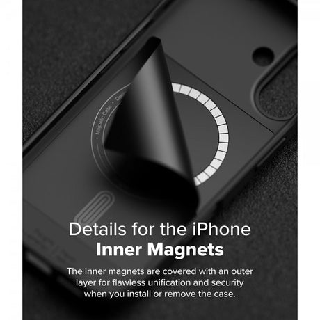 Ringke iPhone 16 Deksel Onyx Magnetic Svart