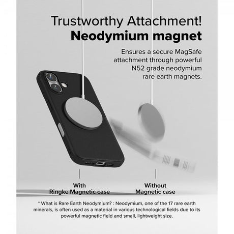 Ringke iPhone 16 Deksel Onyx Magnetic Svart