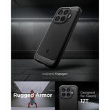 Spigen Xiaomi 17T Deksel Rugged Armor Matte Black
