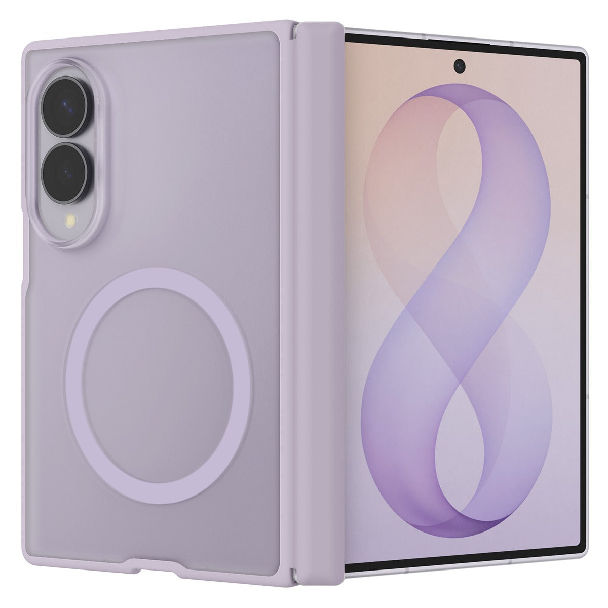 Spigen Samsung Galaxy Z Fold 8 Deksel Air Skin Zero MagFit Frost Lavender