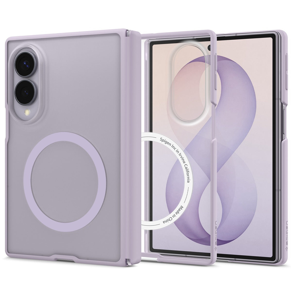 Spigen Samsung Galaxy Z Fold 8 Deksel Air Skin Zero MagFit Frost Lavender