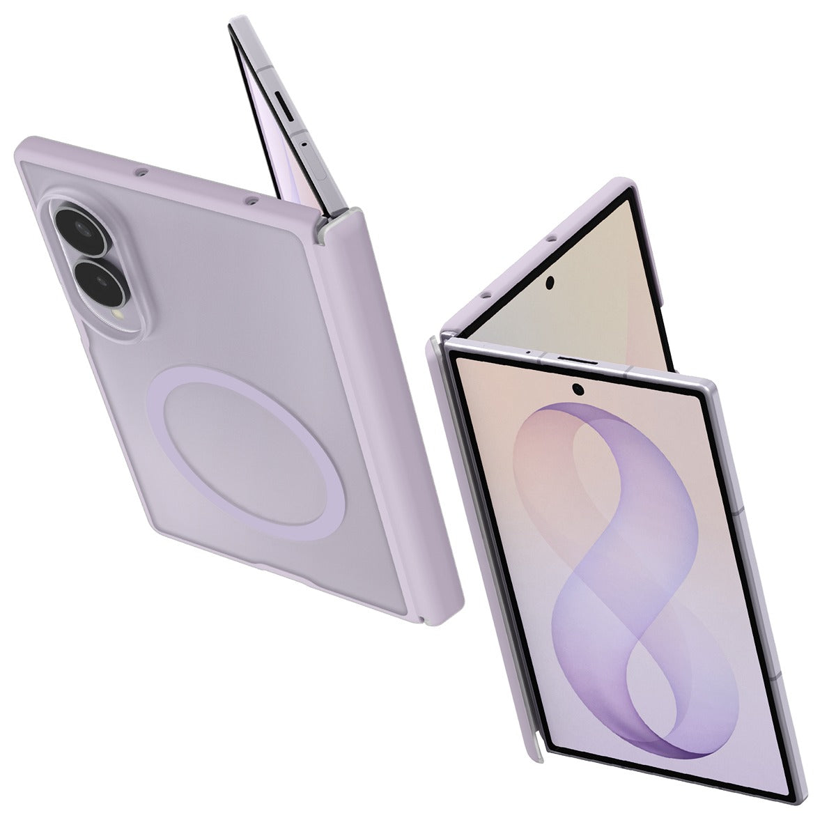 Spigen Samsung Galaxy Z Fold 8 Deksel Air Skin Zero MagFit Frost Lavender