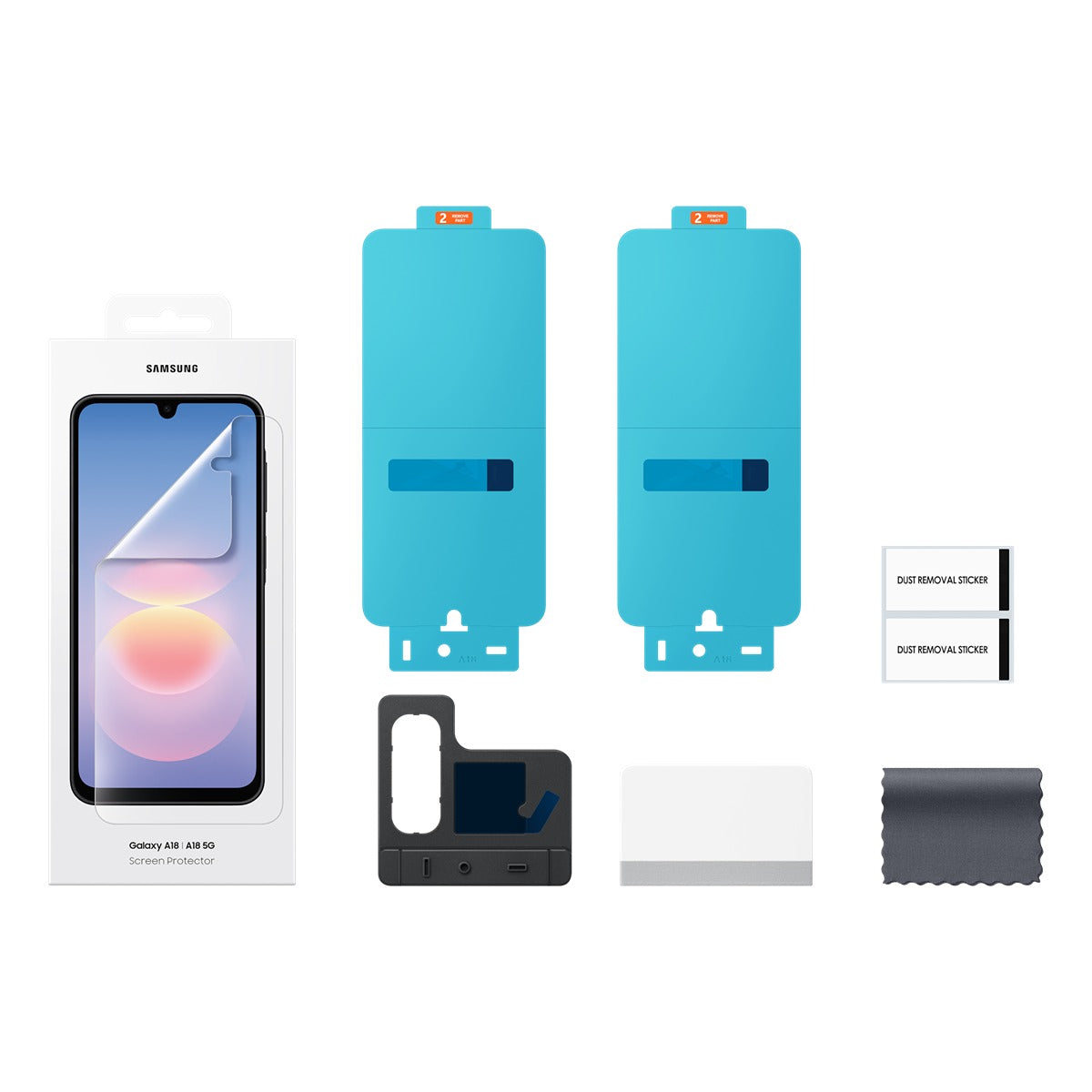 Samsung Original Galaxy A18 Skjermbeskytter Anti-reflecting Film 2-pack