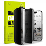 Ringke iPhone 15 Pro Skjermbeskytter Privacy Tempered Glass Installation Jig