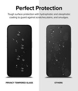 Ringke iPhone 15 Pro Skjermbeskytter Privacy Tempered Glass Installation Jig