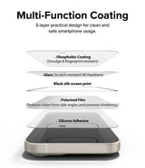 Ringke iPhone 15 Plus Skjermbeskytter Privacy Tempered Glass Installation Jig