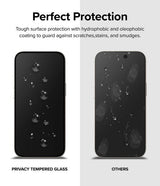Ringke iPhone 15 Plus Skjermbeskytter Privacy Tempered Glass Installation Jig