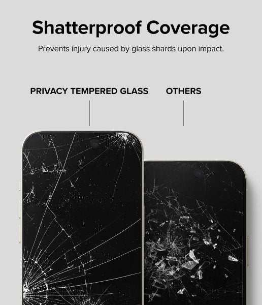 Ringke iPhone 15 Plus Skjermbeskytter Privacy Tempered Glass Installation Jig