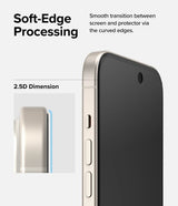 Ringke iPhone 15 Plus Skjermbeskytter Privacy Tempered Glass Installation Jig