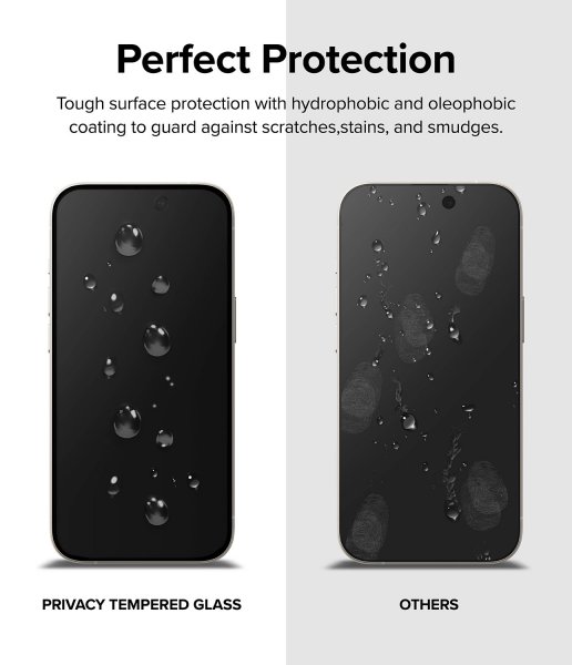 Ringke iPhone 15 Skjermbeskytter Privacy Tempered Glass Installation Jig