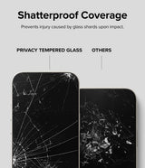 Ringke iPhone 15 Skjermbeskytter Privacy Tempered Glass Installation Jig