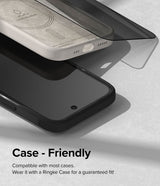 Ringke iPhone 15 Skjermbeskytter Privacy Tempered Glass Installation Jig