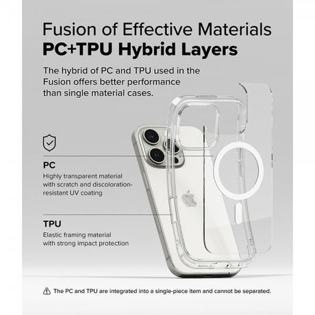 Ringke iPhone 16 Pro Max Deksel Fusion Magnetic Transparent