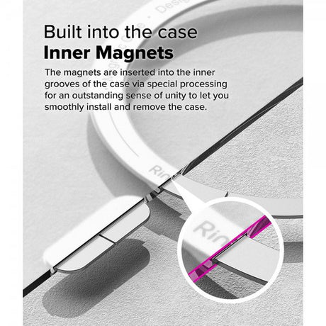 Ringke iPhone 16 Pro Max Deksel Fusion Magnetic Matte Transparent