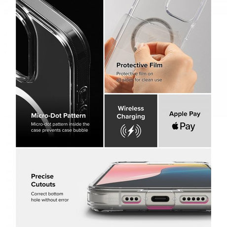 Ringke iPhone 16 Pro Max Deksel Fusion Magnetic Matte Transparent