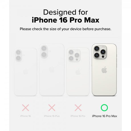 Ringke iPhone 16 Pro Max Deksel Fusion Magnetic Matte Transparent