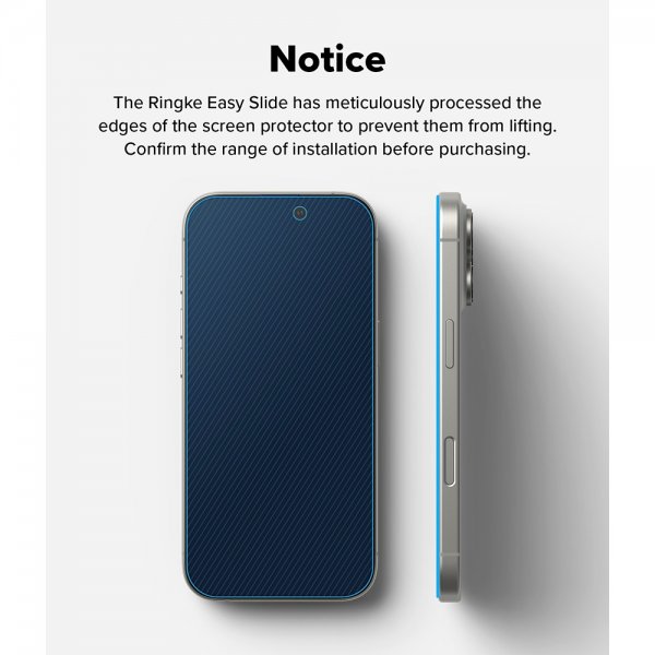 Ringke iPhone 16 Pro Max Skjermbeskytter Easy Slide Privacy 2-pakning