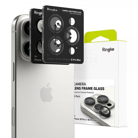 Ringke iPhone 16 Pro/iPhone 16 Pro Max Kamerabeskytter Camera Lens Frame 2-pakning