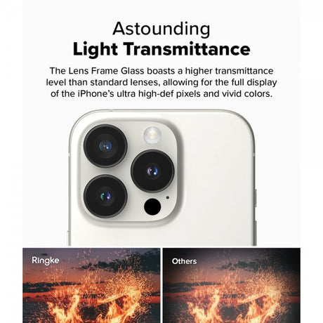 Ringke iPhone 16 Pro/iPhone 16 Pro Max Kamerabeskytter Camera Lens Frame 2-pakning