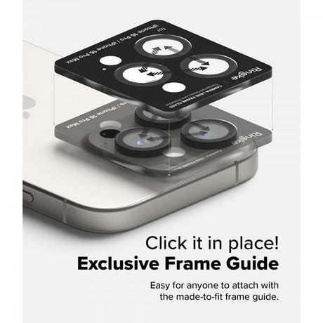 Ringke iPhone 16 Pro/iPhone 16 Pro Max Kamerabeskytter Camera Lens Frame 2-pakning