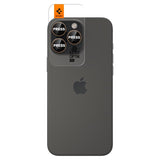 Spigen iPhone 16 Pro/Pro Max/17 Pro/Pro Max Kamerabeskytter GLAS.tR EZ Fit Optik Pro 2-pakning Desert Titanium