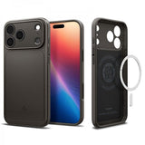 Spigen iPhone 17 Pro Max Deksel Thin Fit MagFit Gunmetal