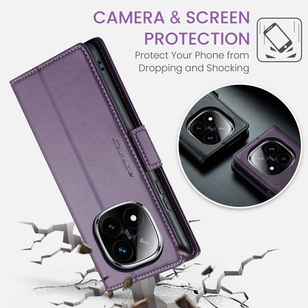 CaseMe Xiaomi Redmi Note 14 Pro 5G/14 Pro Plus 5G Etui 023 Series Lilla