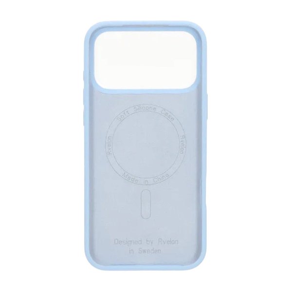 Rvelon iPhone 17 Pro Deksel Silikon MagSafe Blå
