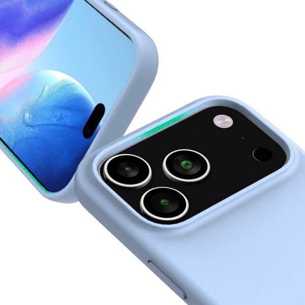 Rvelon iPhone 17 Pro Max Deksel Silikon MagSafe Blå