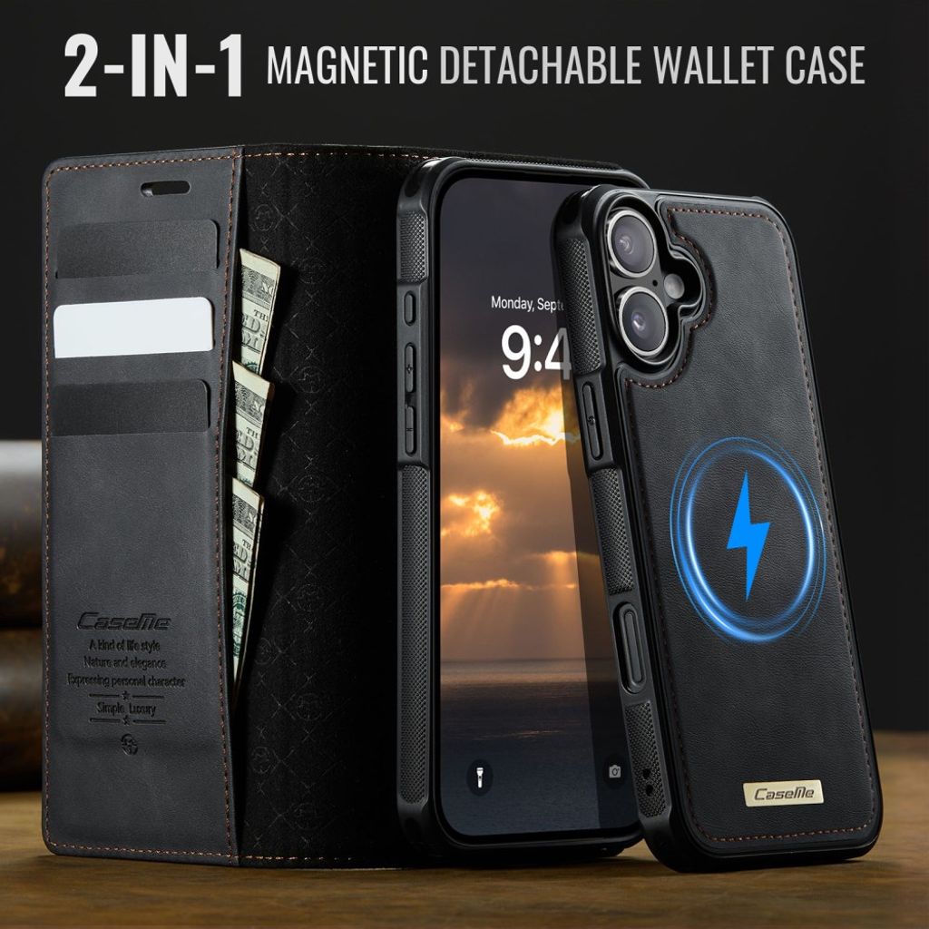 CaseMe iPhone 17 Etui C49 Series Svart