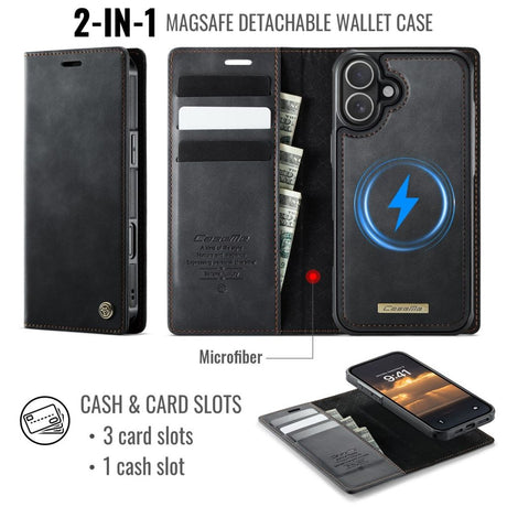 CaseMe iPhone 17 Etui C49 Series Svart