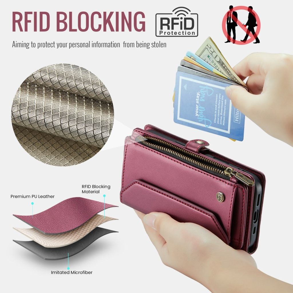 CaseMe iPhone 16e/iPhone 17e Etui C36 Series Rød