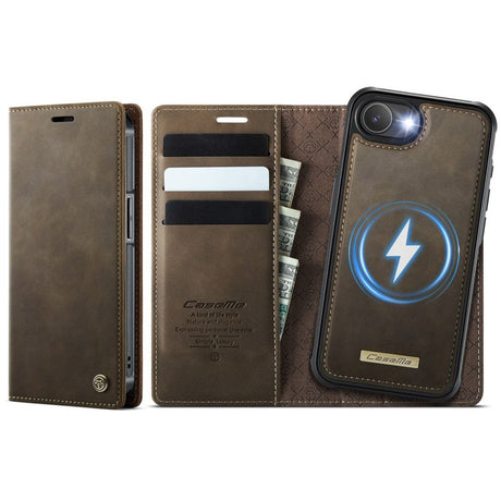 CaseMe iPhone 16e/iPhone 17e Etui C49 Series Brun