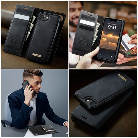 CaseMe iPhone 16e/iPhone 17e Etui C49 Series Svart