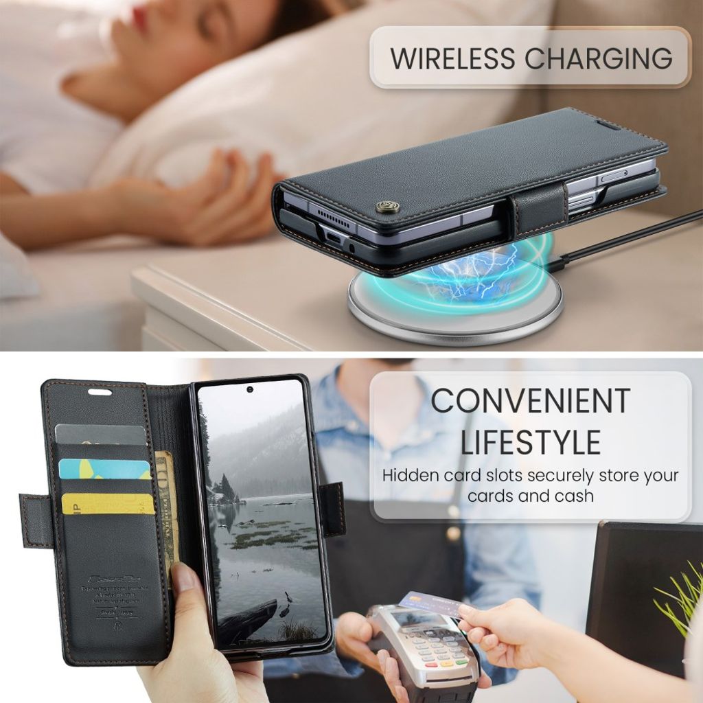 CaseMe Samsung Galaxy Z Fold 7 Etui 023 Series Svart