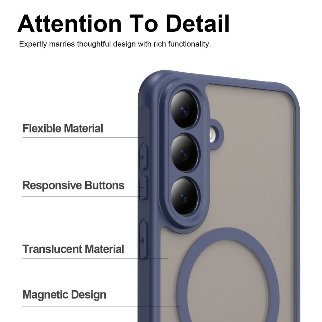 Samsung Galaxy S26 FE Deksel Mattert MagSafe Blå