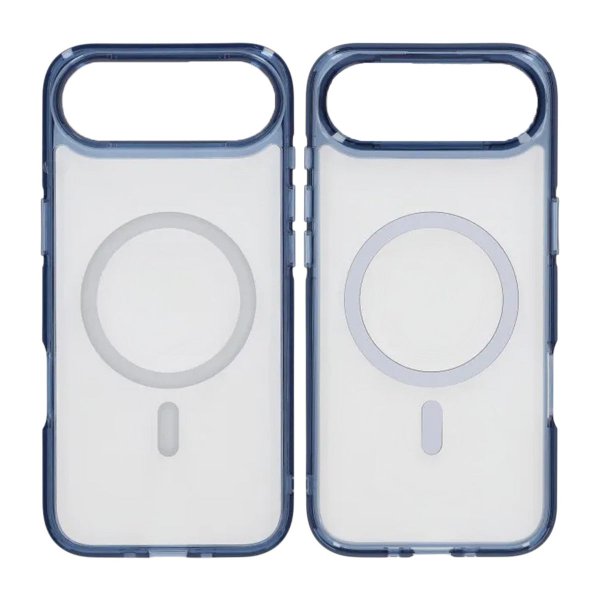 iPhone Air Deksel TPU MagSafe Blå Transparent